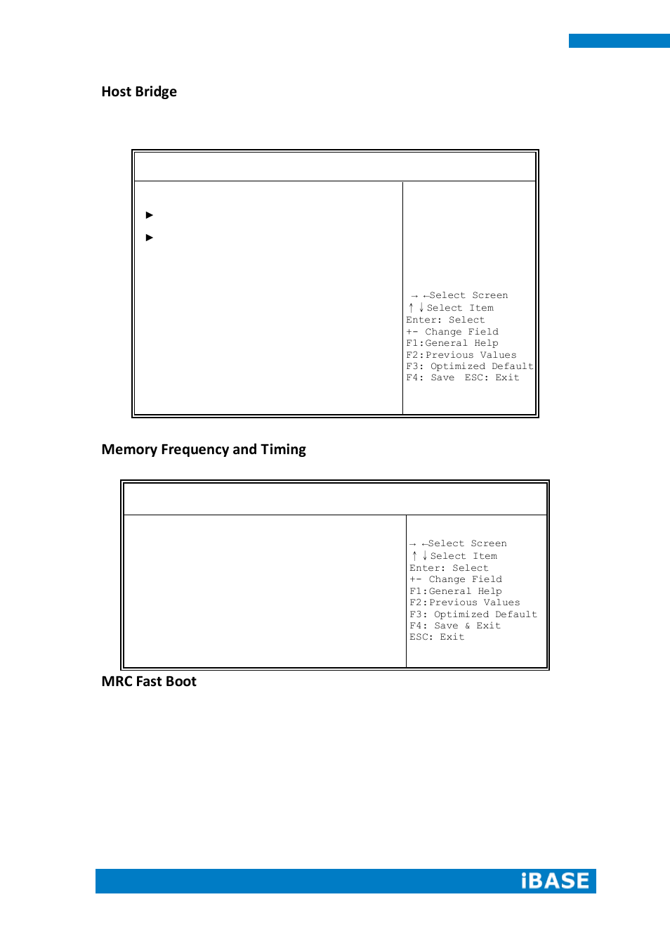 Host bridge, Mrc fast boot | IBASE ASTUT-XX1-PC1S User Manual | Page 56 / 74