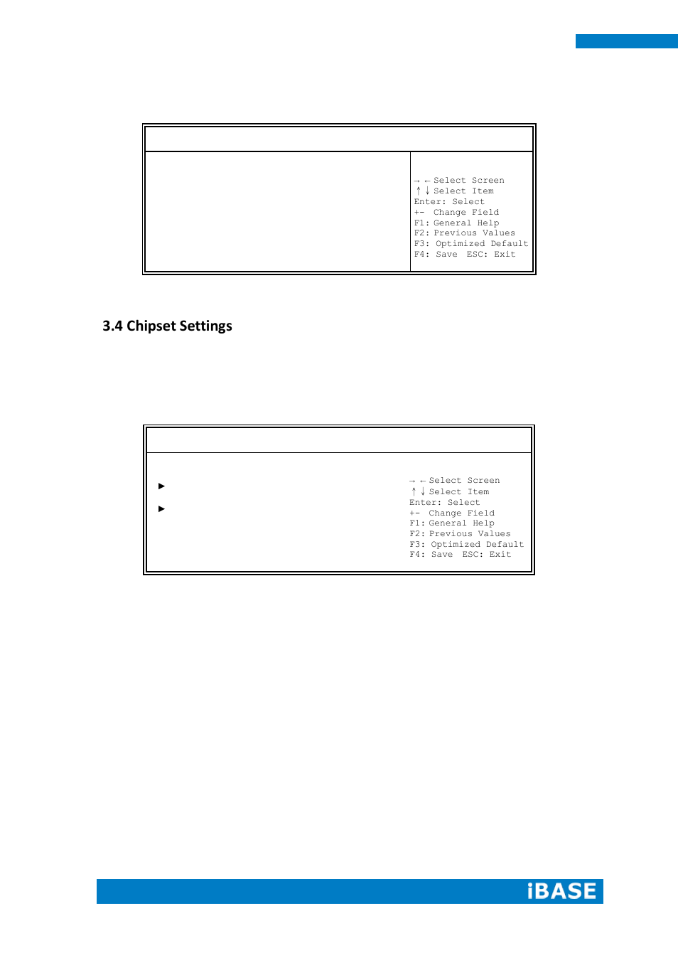 4 chipset settings | IBASE IPPC15B7-RE User Manual | Page 42 / 55