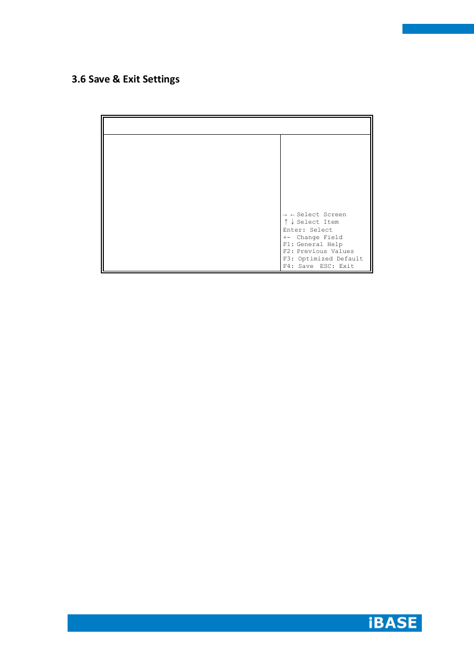 6 save & exit settings | IBASE IPPC15B7-RE User Manual | Page 50 / 55