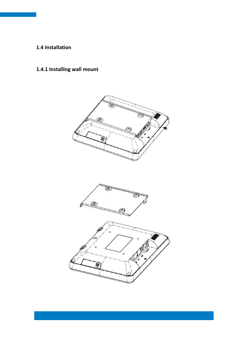 4 installation 1.4.1 installing wall mount | IBASE MRS-801-RE User Manual | Page 13 / 94