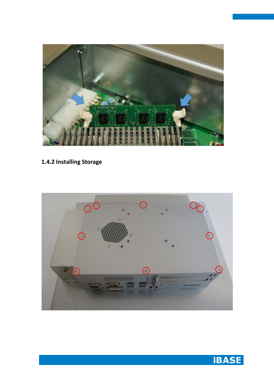 2 installing storage | IBASE IPPCXXA9-RE User Manual | Page 16 / 76