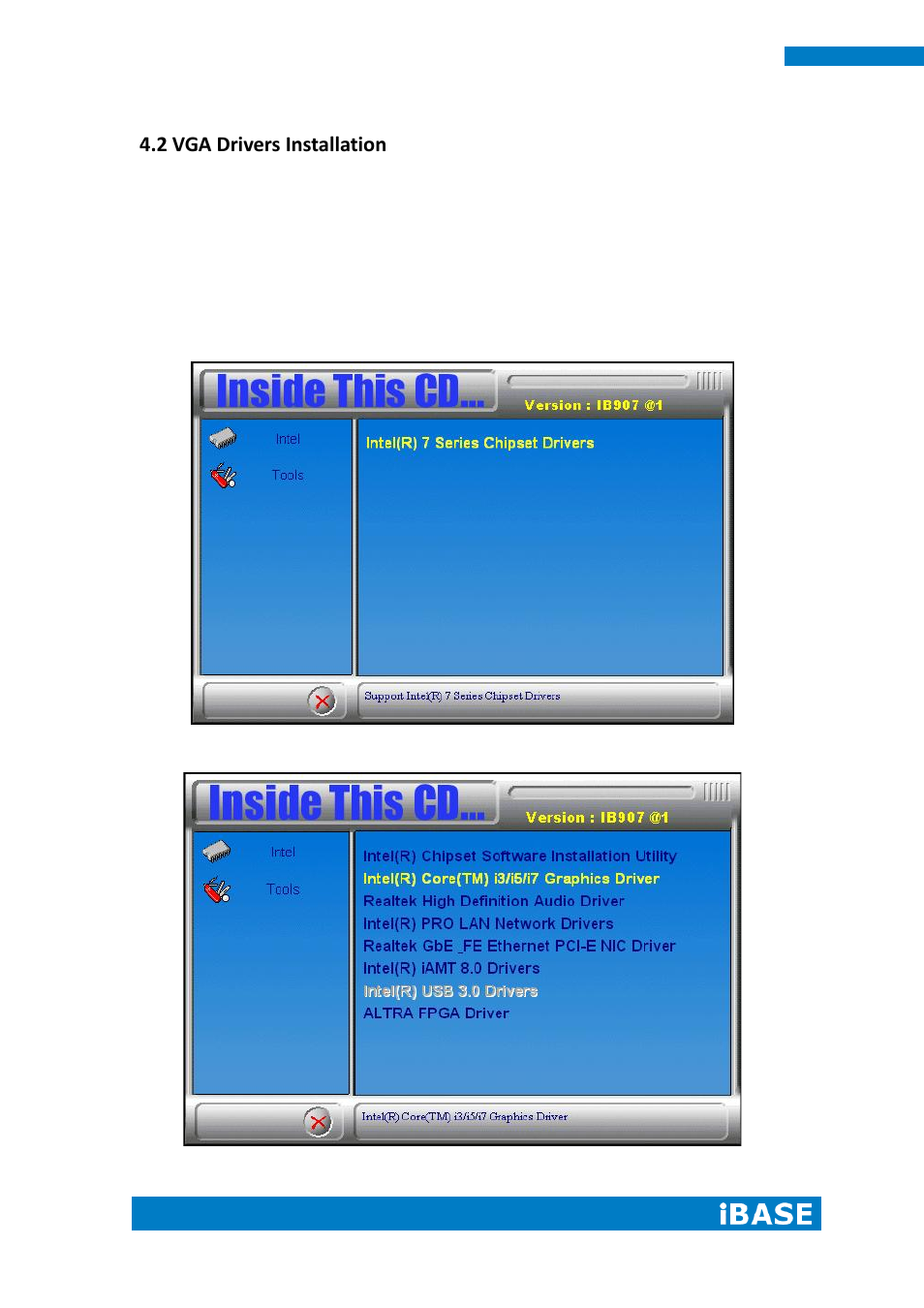 2 vga drivers installation | IBASE IPPCXXA9-RE User Manual | Page 60 / 76