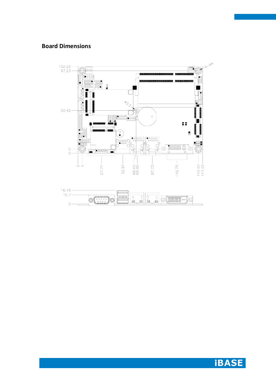 Board dimensions | IBASE IPPC1501-RE User Manual | Page 16 / 70