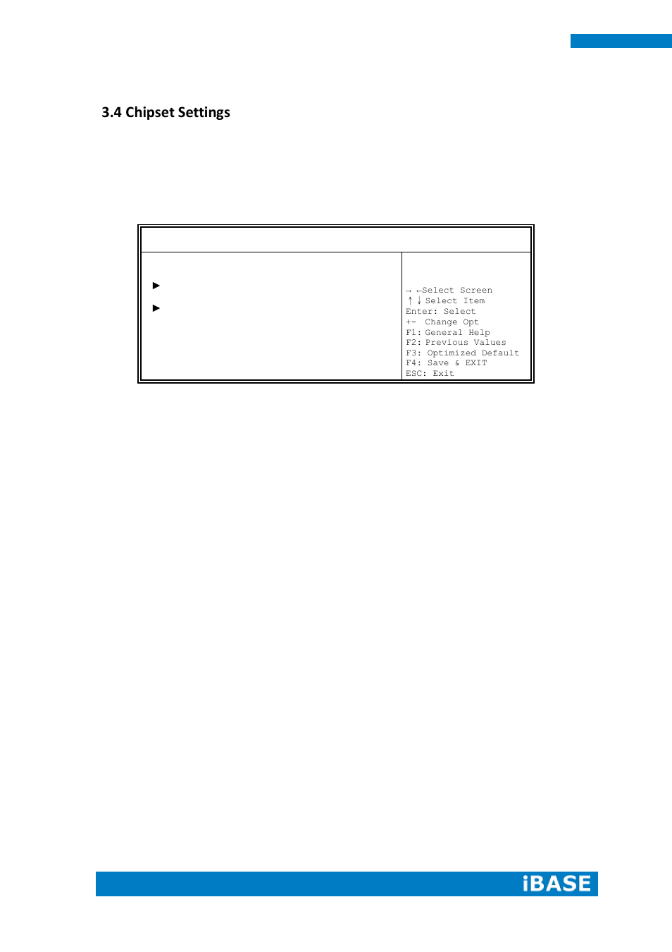 4 chipset settings | IBASE IPPC1501-RE User Manual | Page 40 / 70