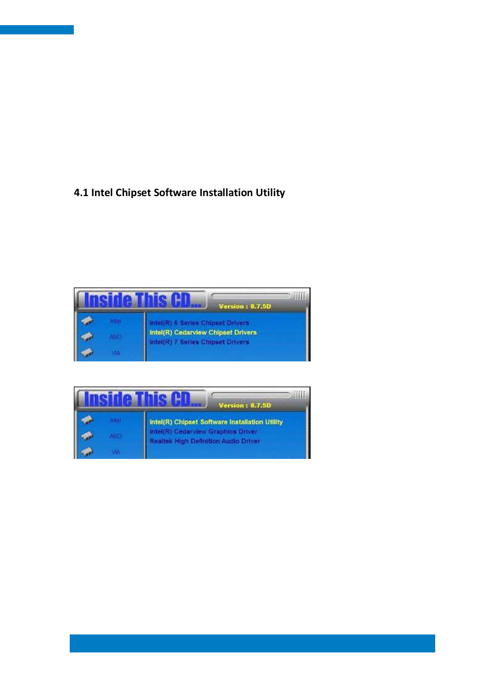 Chapter 4 drivers installation, 1 intel chipset software installation utility | IBASE IPPC1501-RE User Manual | Page 49 / 70