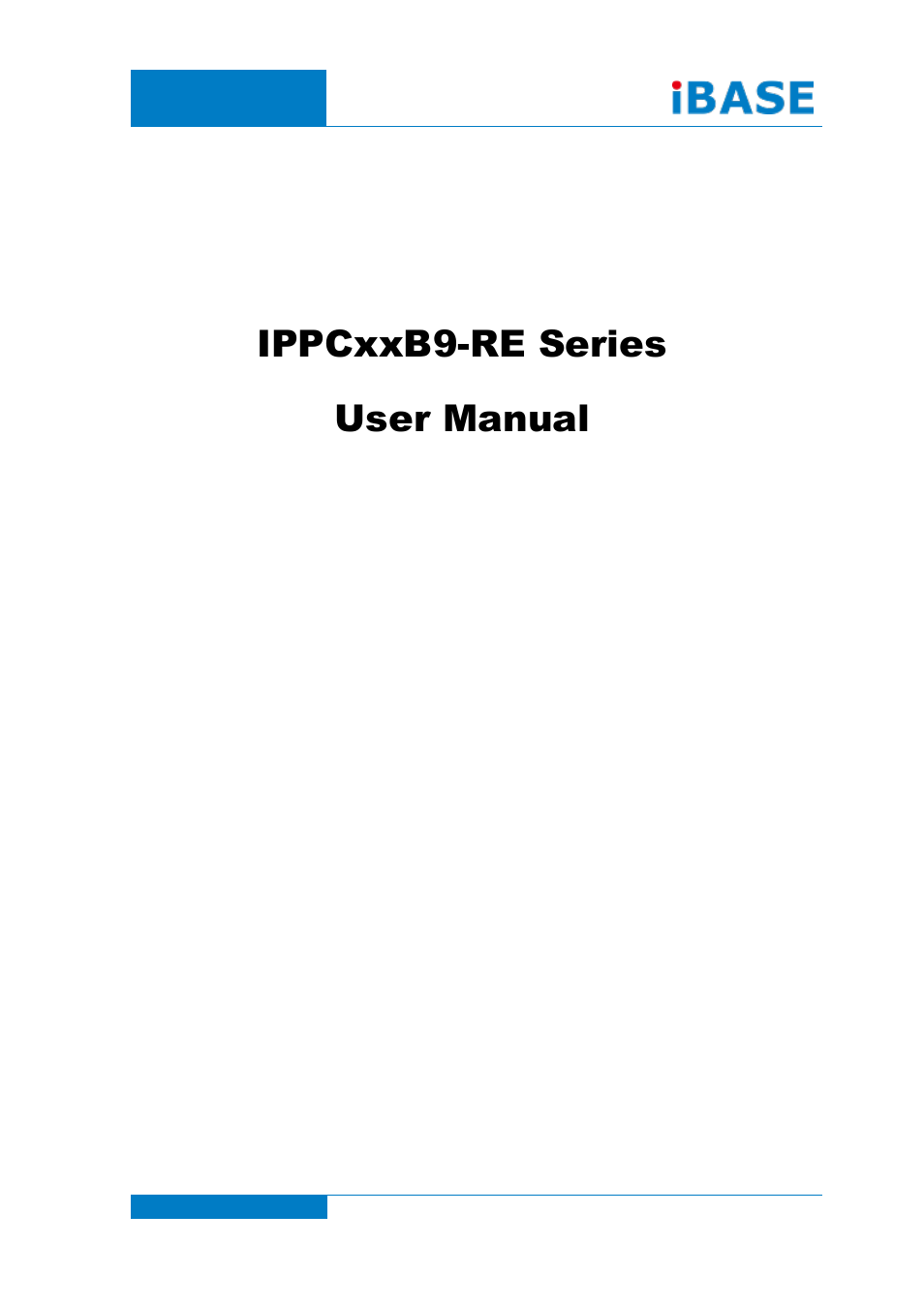 IBASE IPPCXXB9-RE User Manual | 77 pages