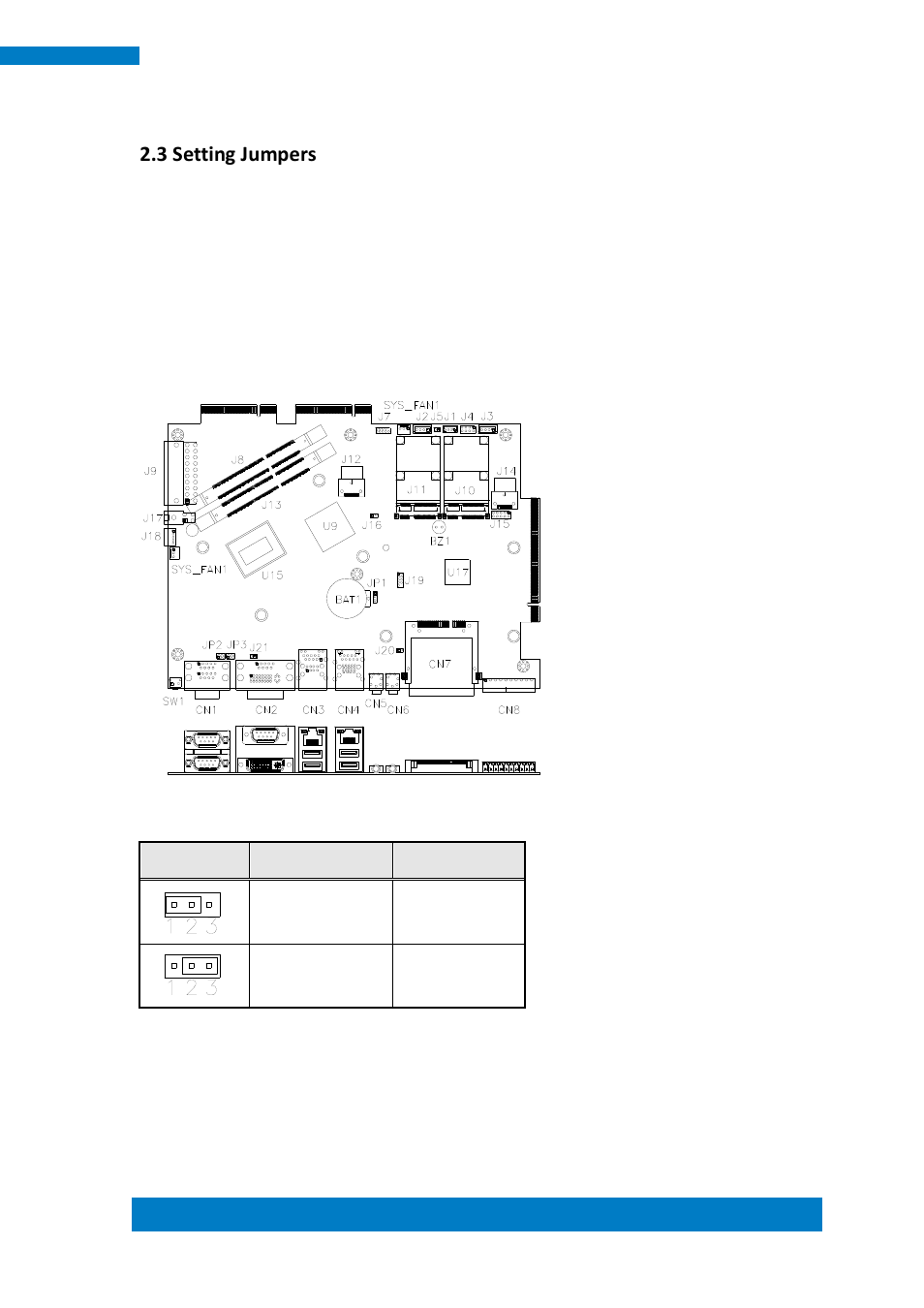 3 setting jumpers | IBASE IPPCXXB9-RE User Manual | Page 27 / 77