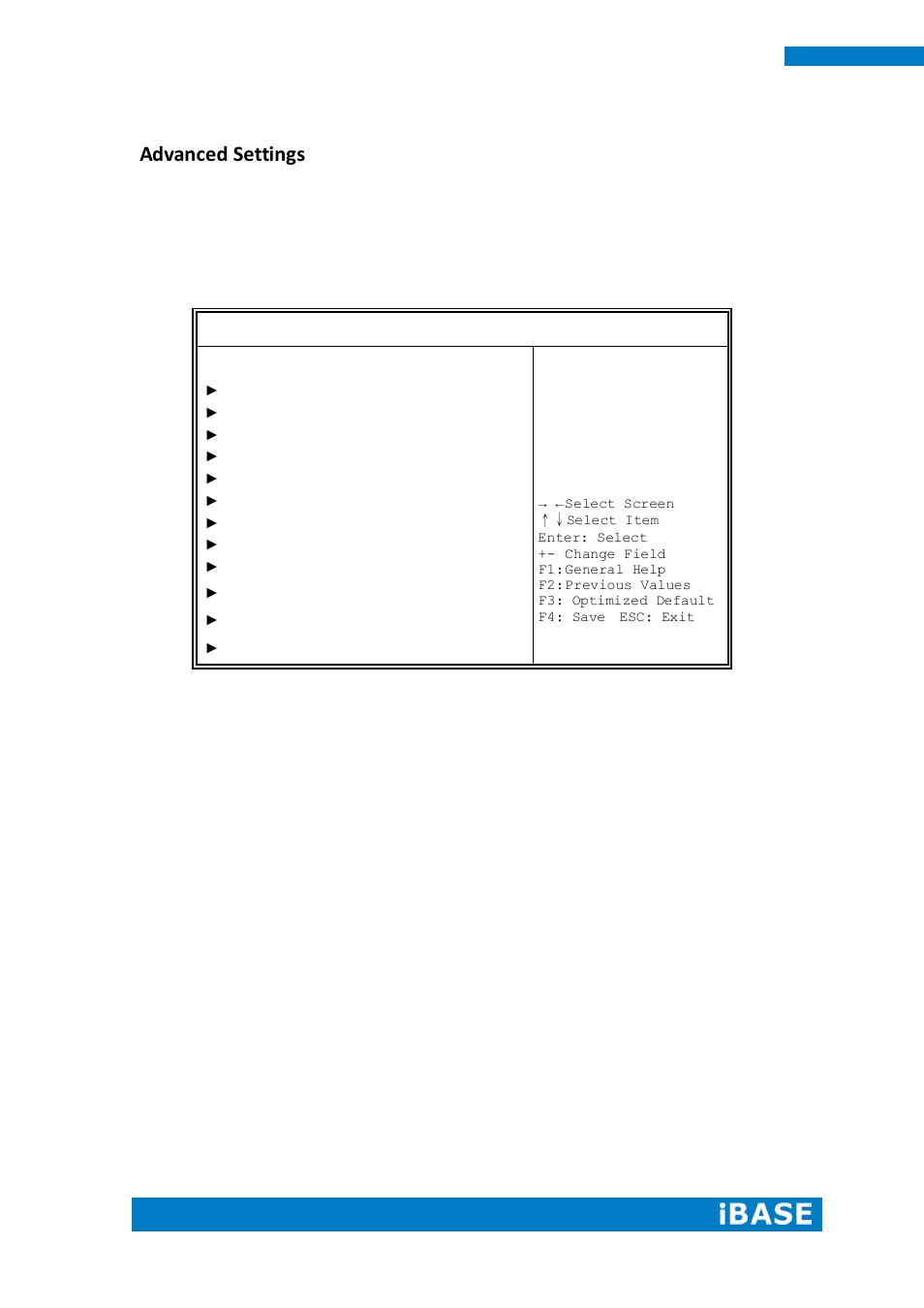 Advanced settings | IBASE IPPCXXB9-RE User Manual | Page 36 / 77