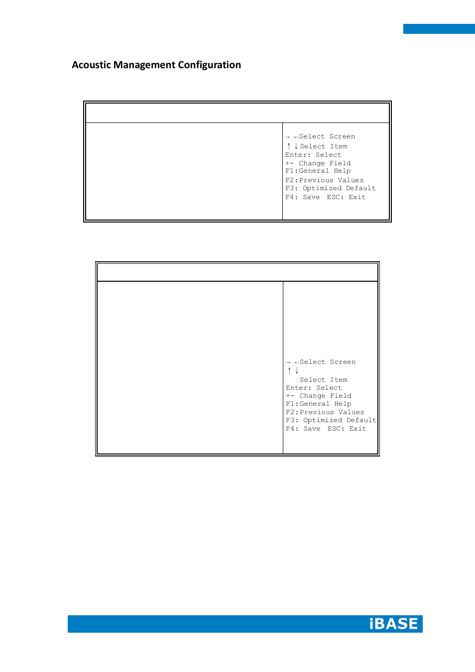 Acoustic management configuration | IBASE IPPCXXB9-RE User Manual | Page 44 / 77