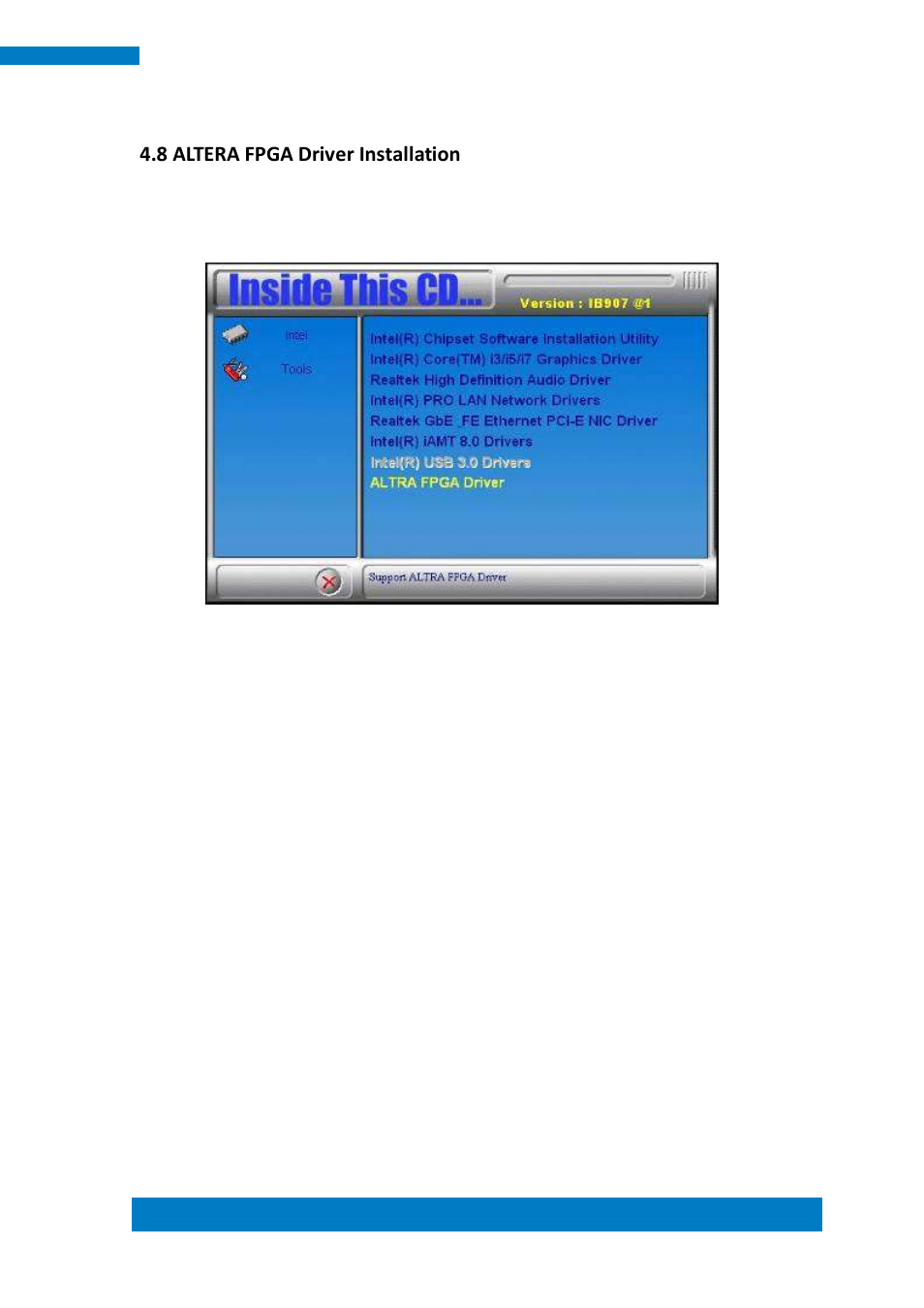 8 altera fpga driver installation | IBASE IPPCXXB9-RE User Manual | Page 77 / 77