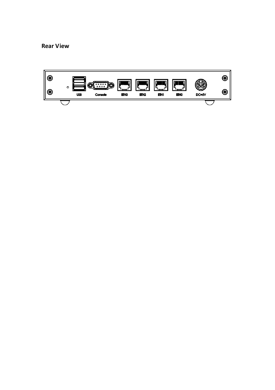 Rear view | IBASE FWA7304G User Manual | Page 8 / 11