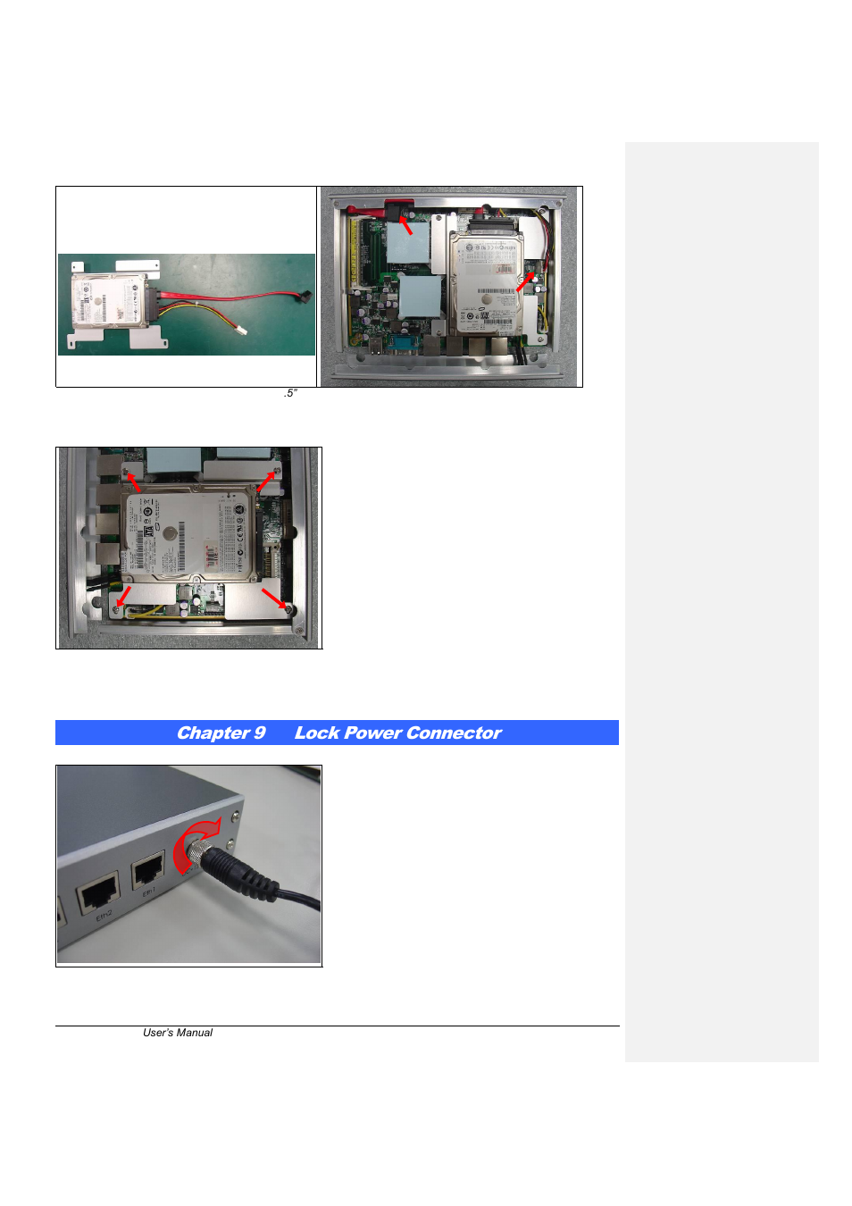 Chapter 9 lock power connector | IBASE FWA7404 User Manual | Page 14 / 14