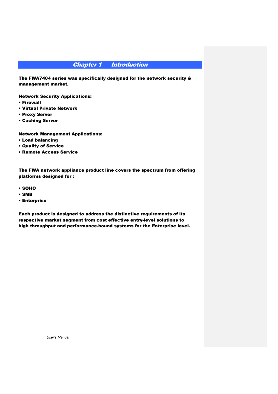 Chapter 1 introduction | IBASE FWA7404 User Manual | Page 4 / 14