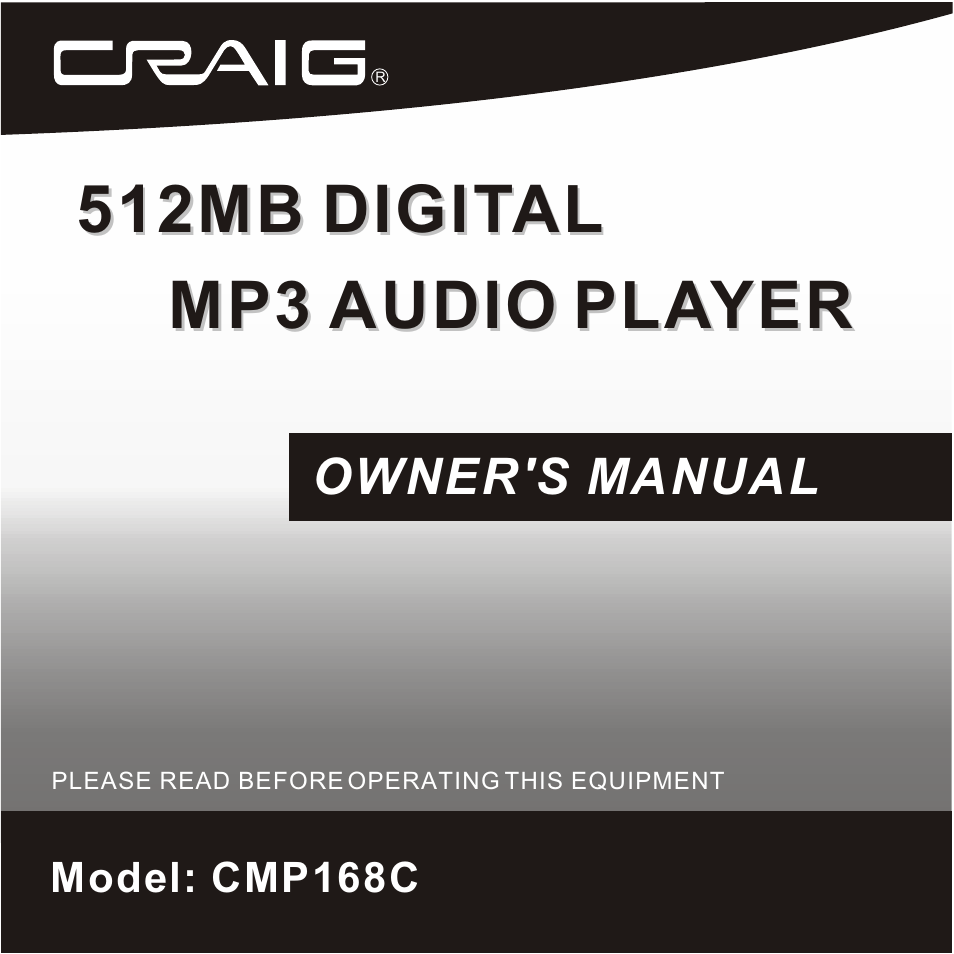 Craig CMP168C User Manual | 27 pages