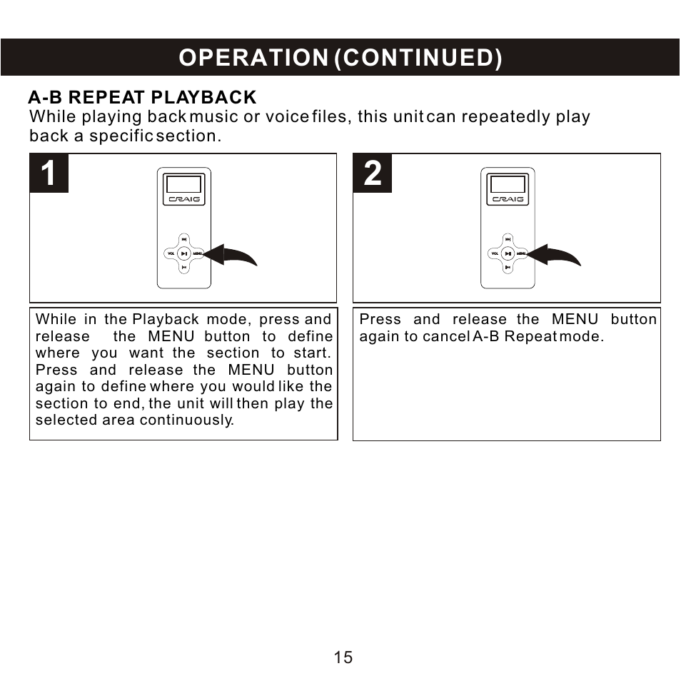 Craig CMP168C User Manual | Page 16 / 27