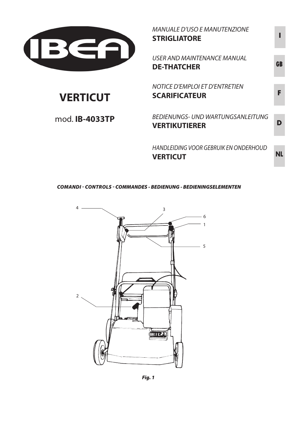 IBEA IB-4033TP User Manual | 24 pages
