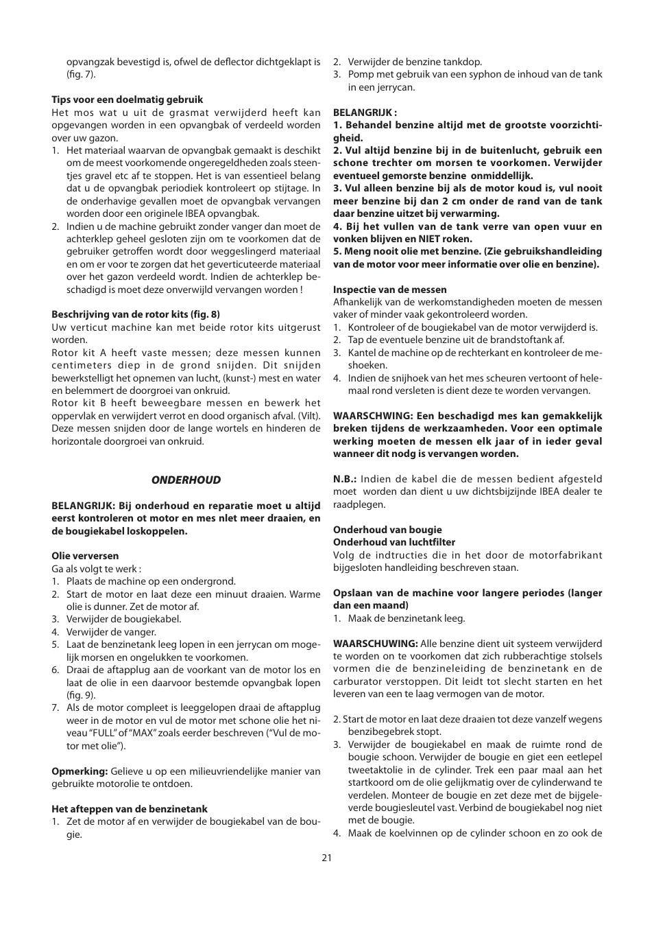 IBEA IB-4033TP User Manual | Page 21 / 24