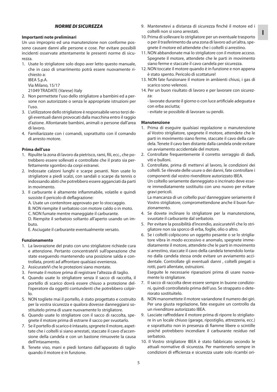 IBEA IB-4033TP User Manual | Page 5 / 24