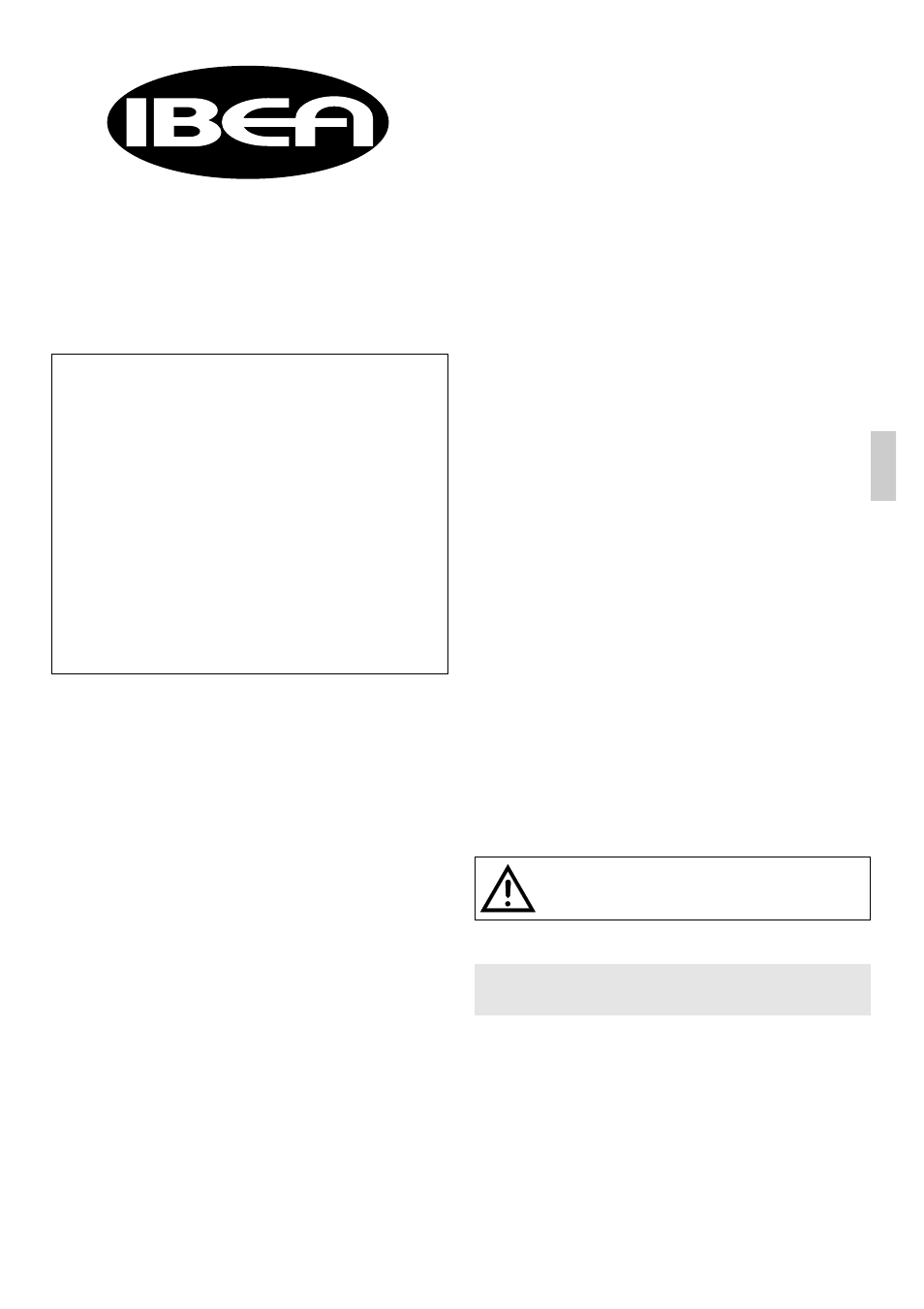 Turbo 50, Mod. ib-2035, Bladzuiger | IBEA IB-2035 User Manual | Page 21 / 26