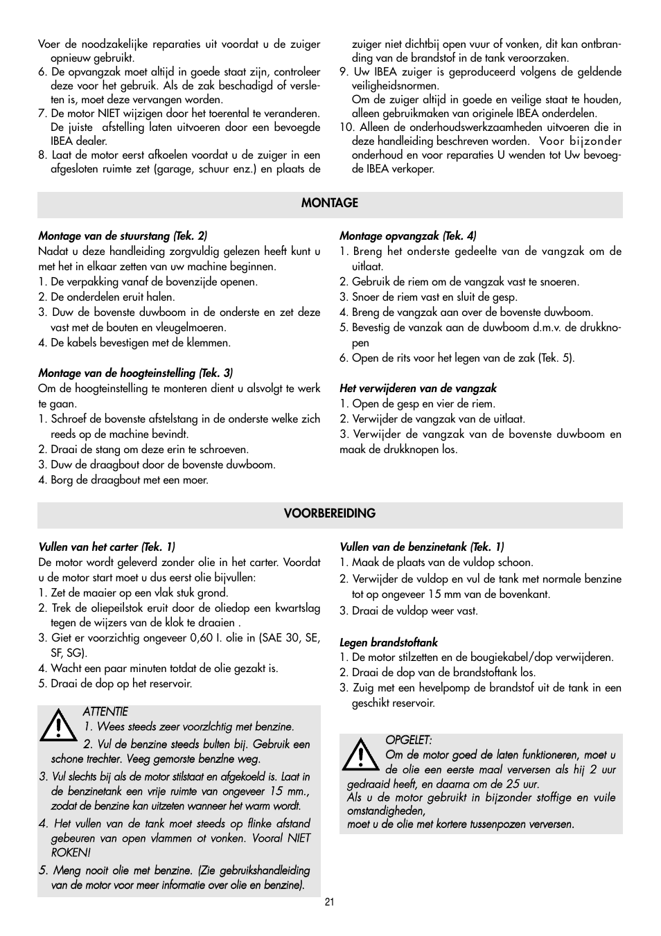 IBEA IB-2750 User Manual | Page 21 / 24