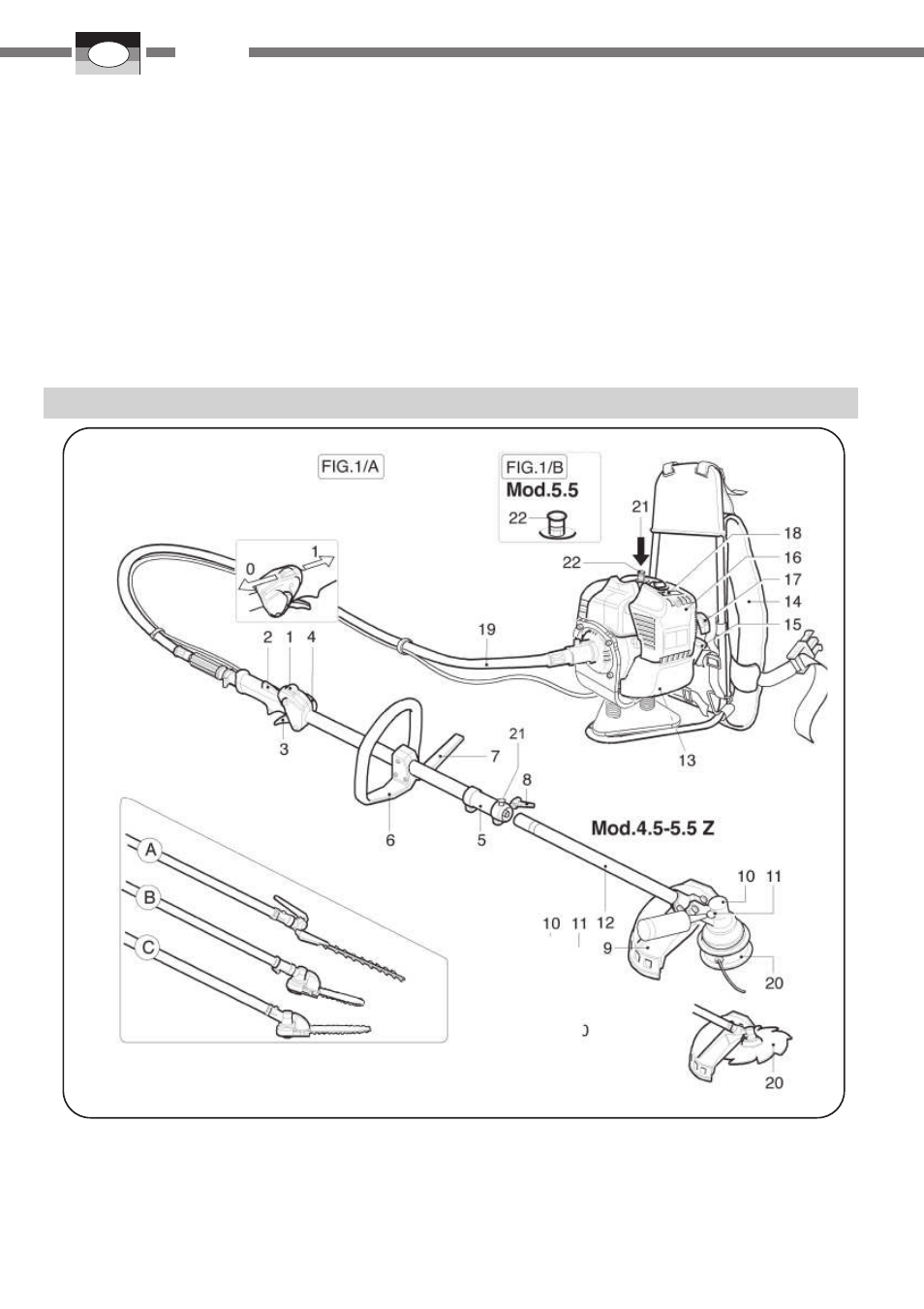 Beschreibung der teile | IBEA 45-Z User Manual | Page 28 / 60