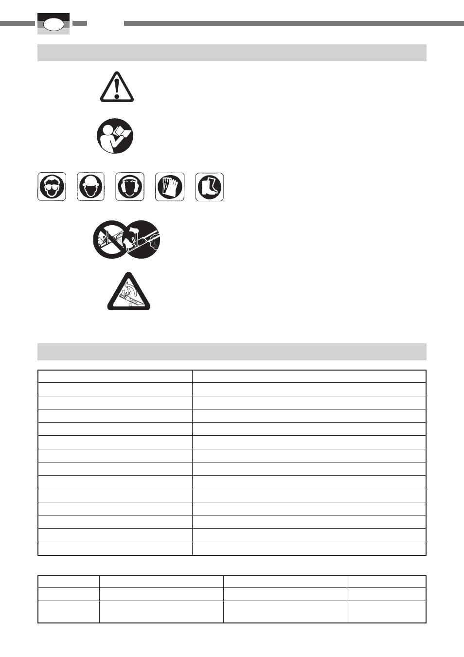 Erläuterung der symbole auf der maschine, Technische daten | IBEA 4000 Series User Manual | Page 54 / 120