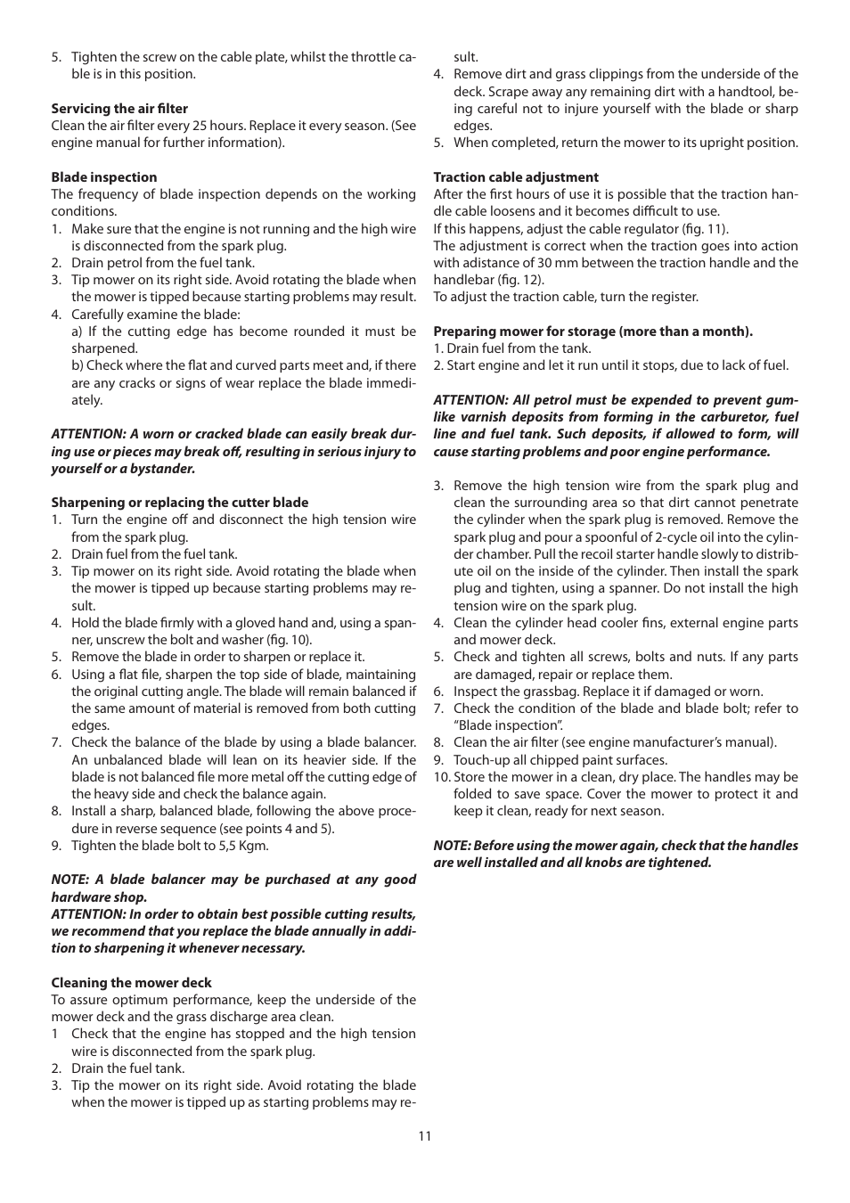 IBEA Classic Series User Manual | Page 11 / 24