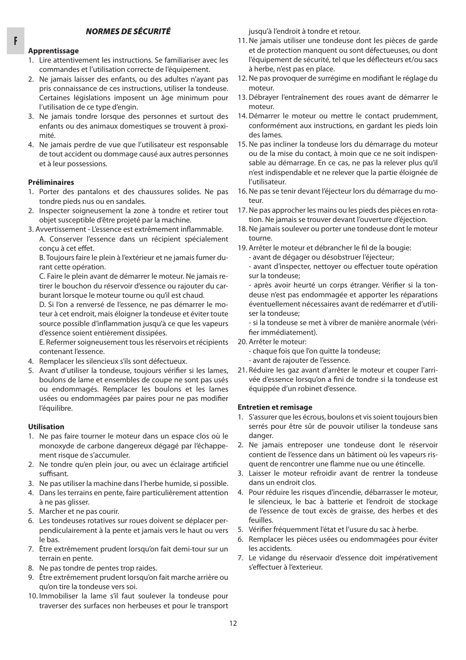 IBEA Classic Series User Manual | Page 12 / 24