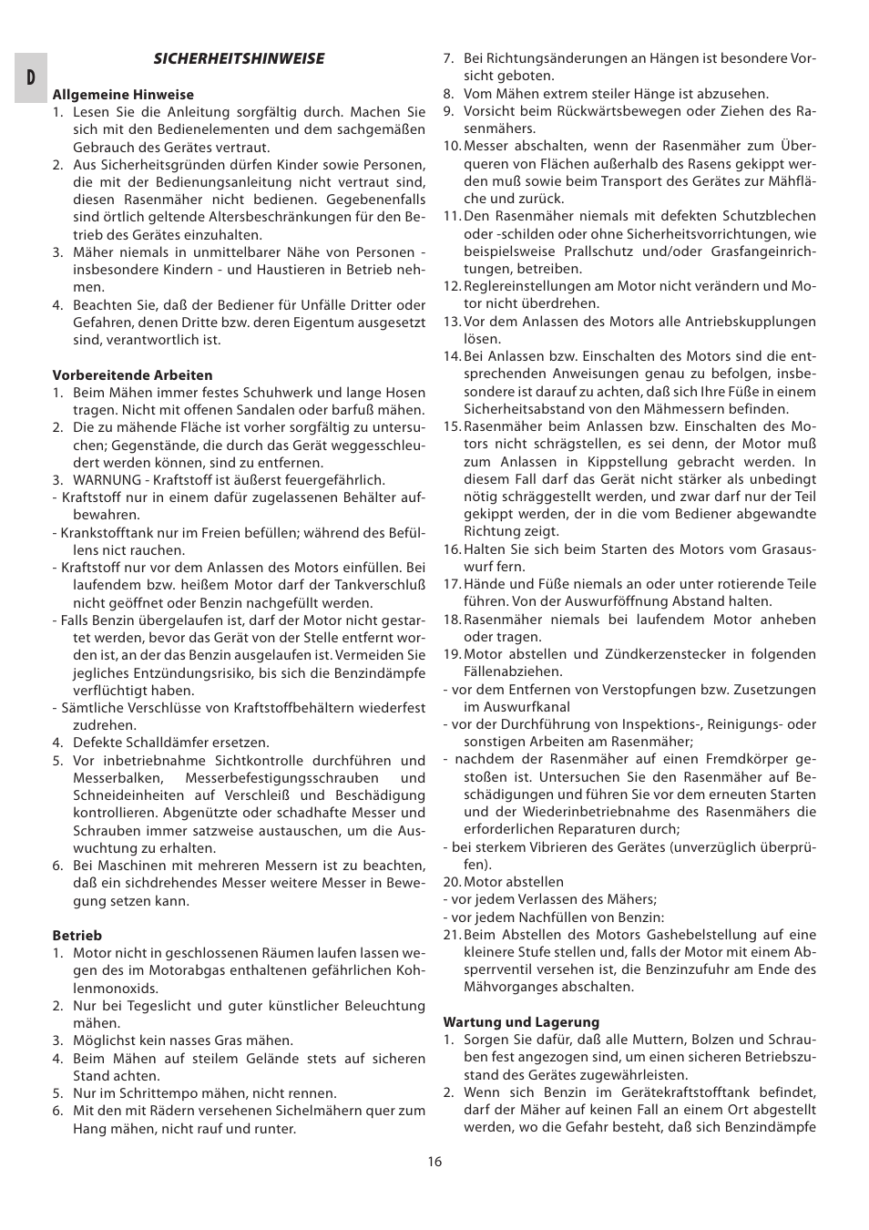 IBEA Classic Series User Manual | Page 16 / 24