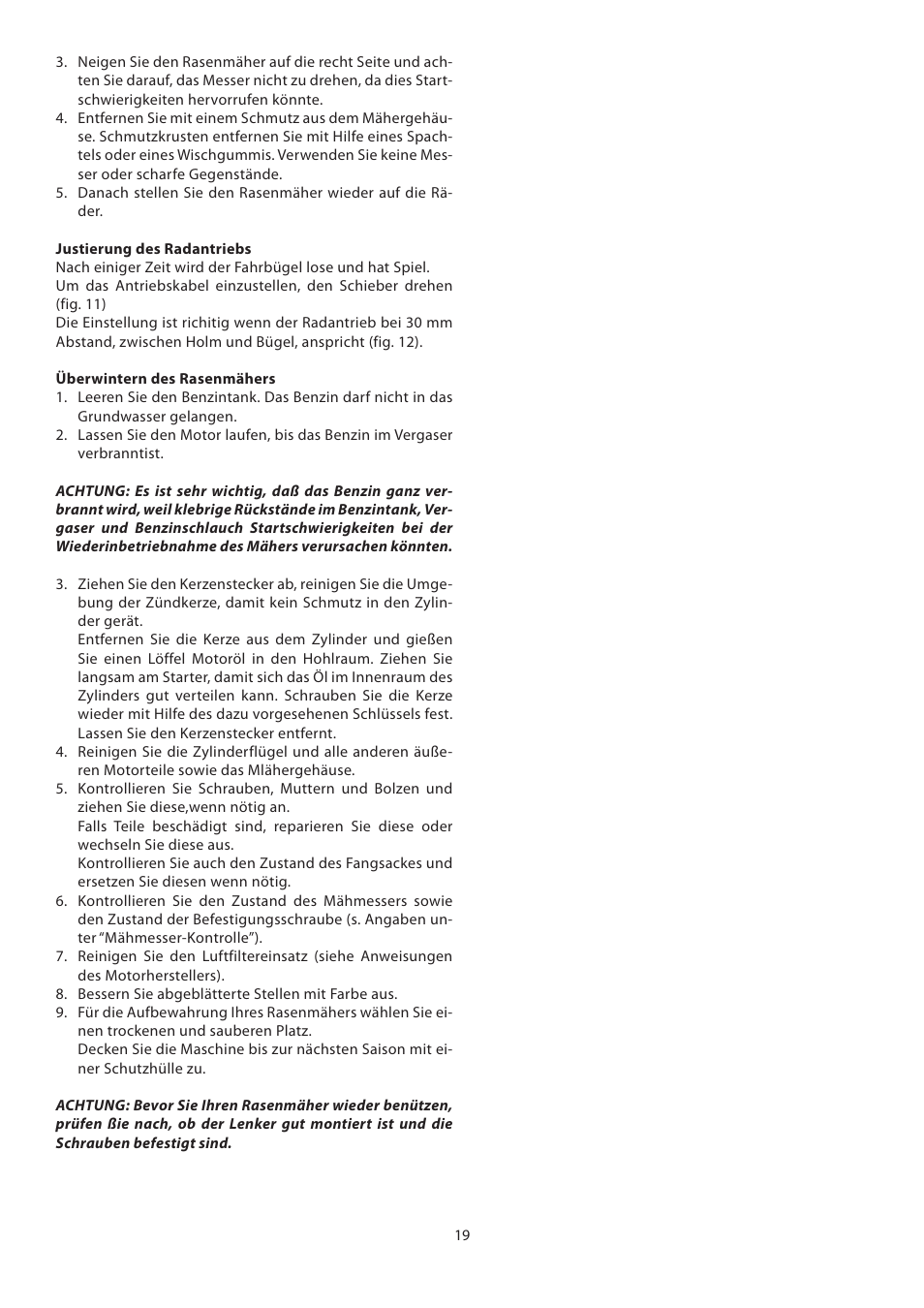 IBEA Classic Series User Manual | Page 19 / 24