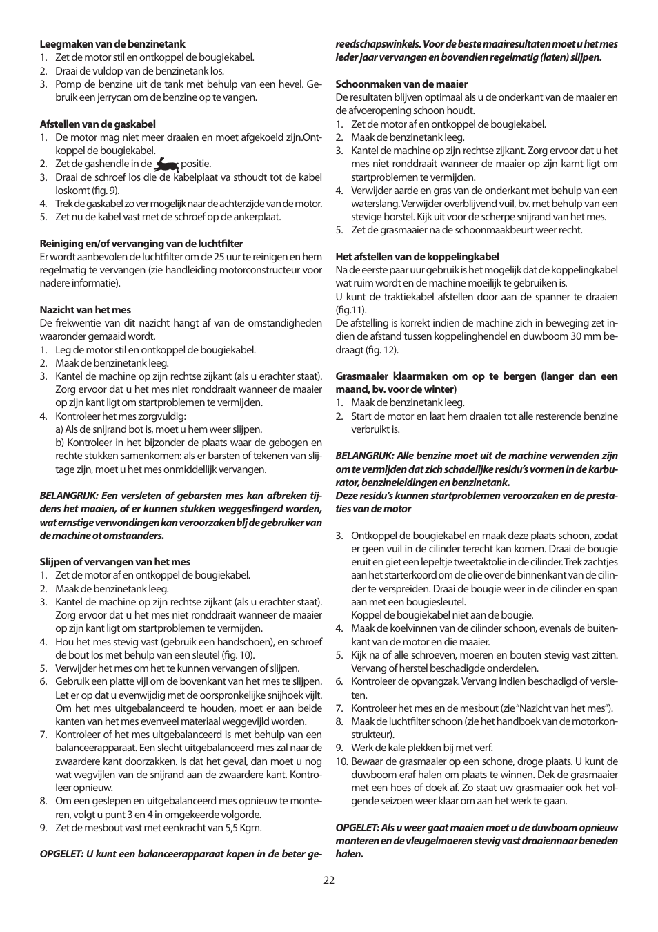 IBEA Classic Series User Manual | Page 22 / 24