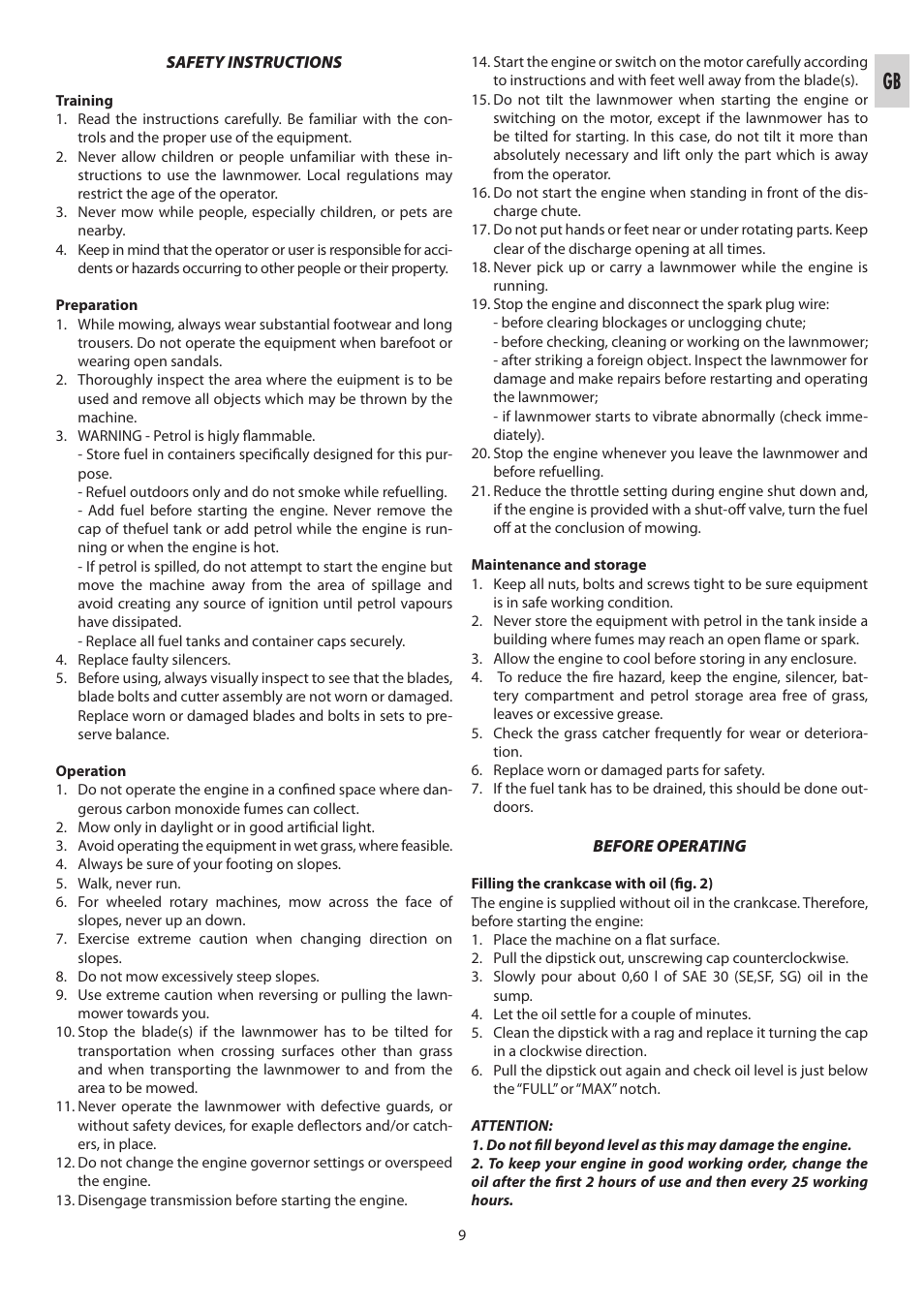 IBEA Classic Series User Manual | Page 9 / 24