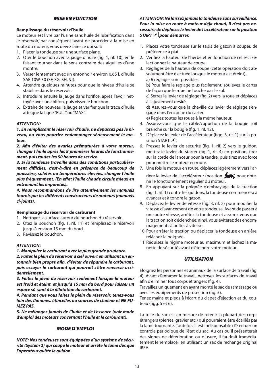IBEA Garden Pro Series User Manual | Page 13 / 24