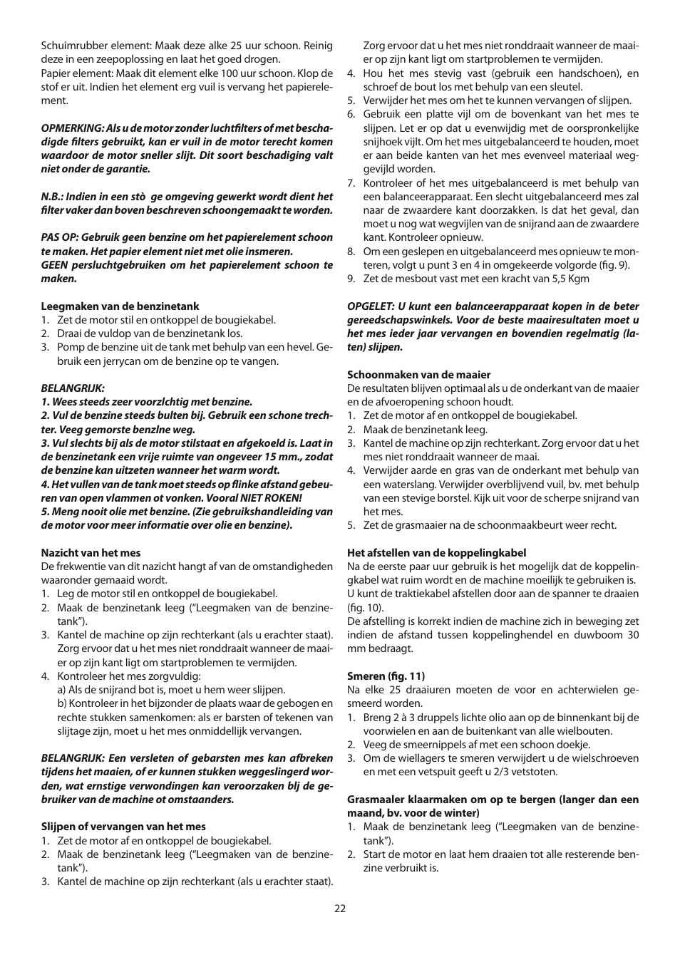 IBEA Garden Pro Series User Manual | Page 22 / 24