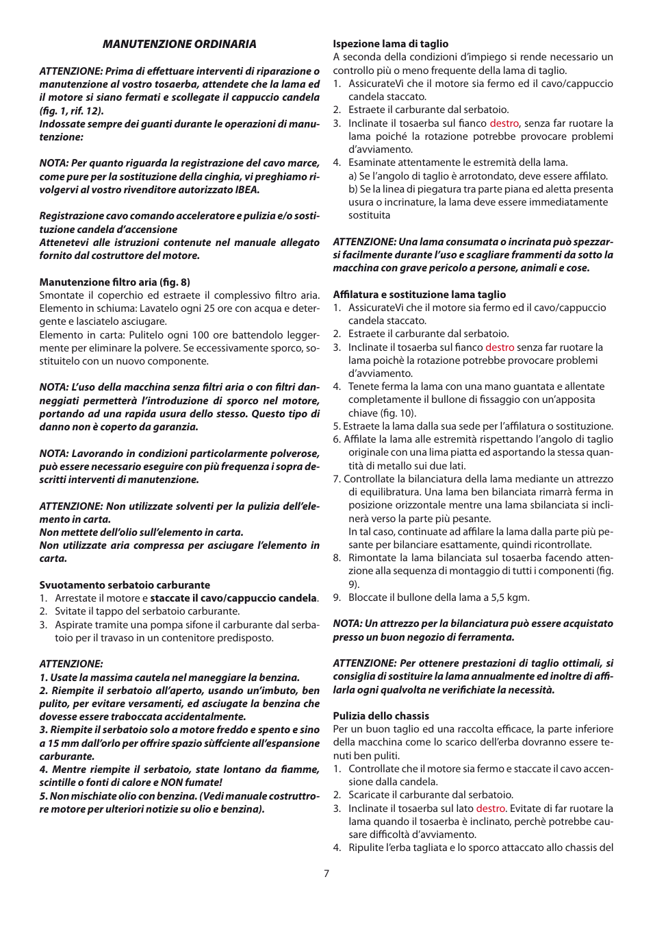 IBEA Garden Pro Series User Manual | Page 7 / 24