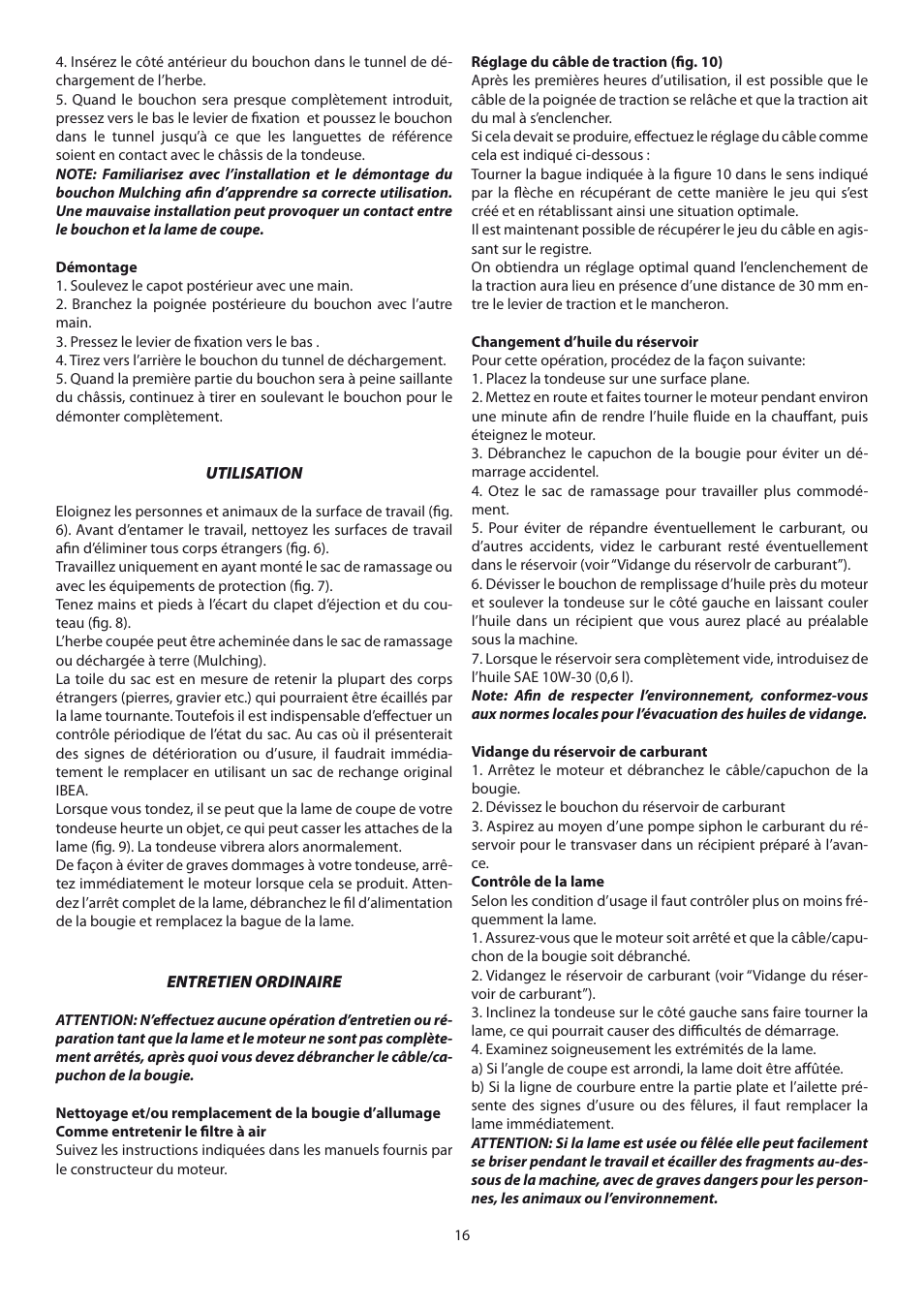 IBEA 500 Series User Manual | Page 16 / 32