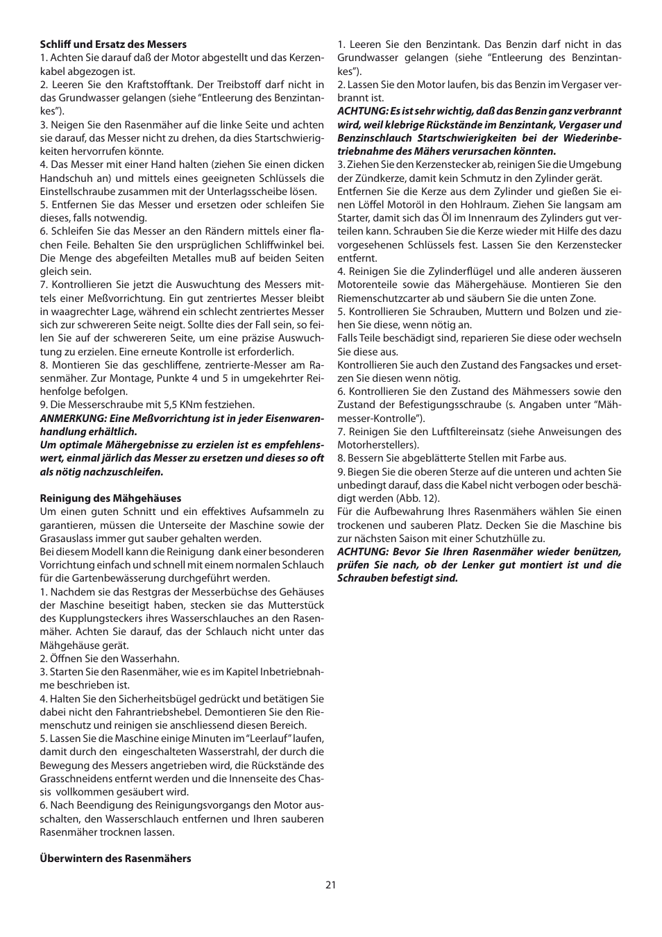 IBEA 500 Series User Manual | Page 21 / 32