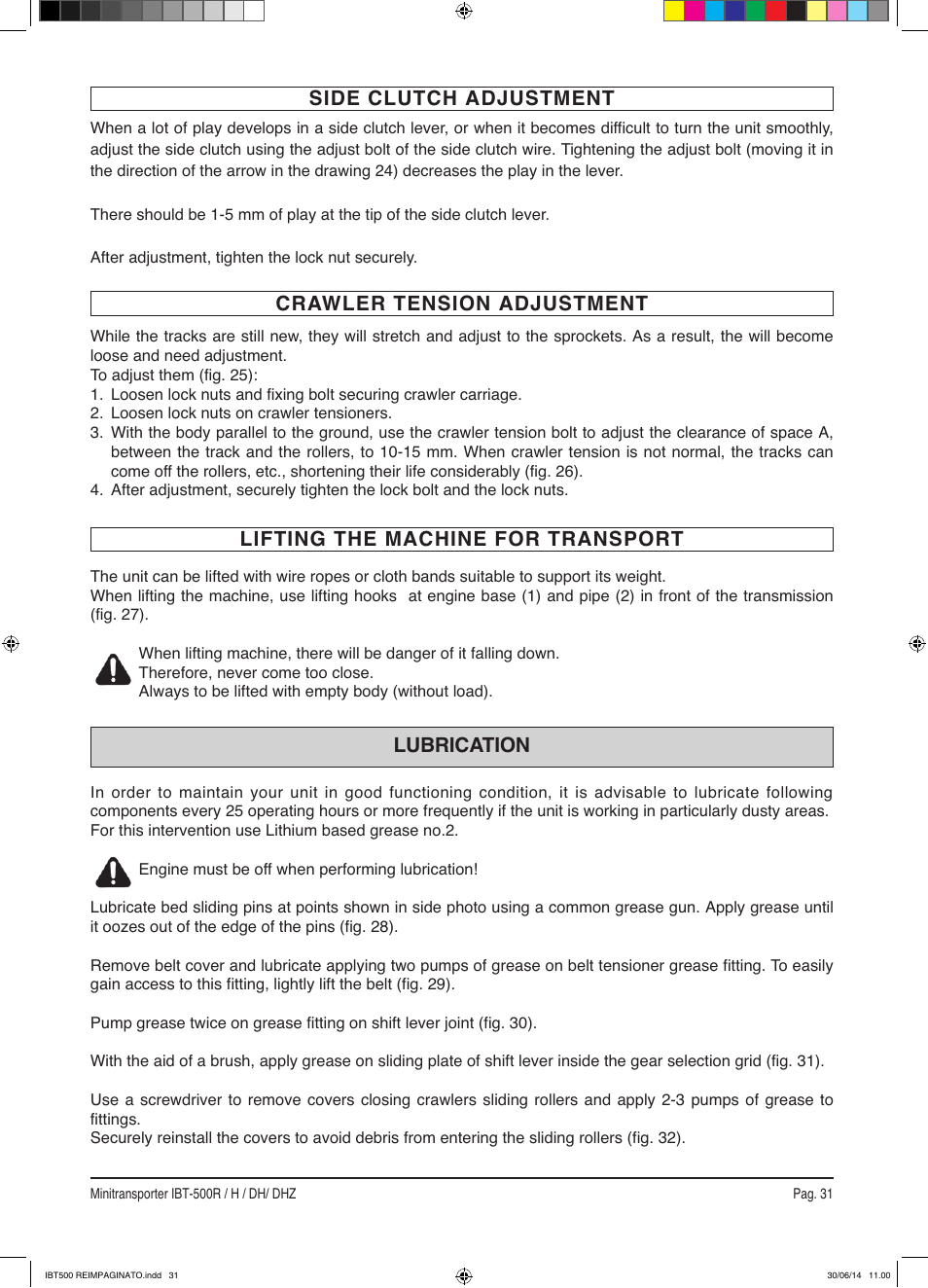 IBEA IBT-500 Series User Manual | Page 31 / 64