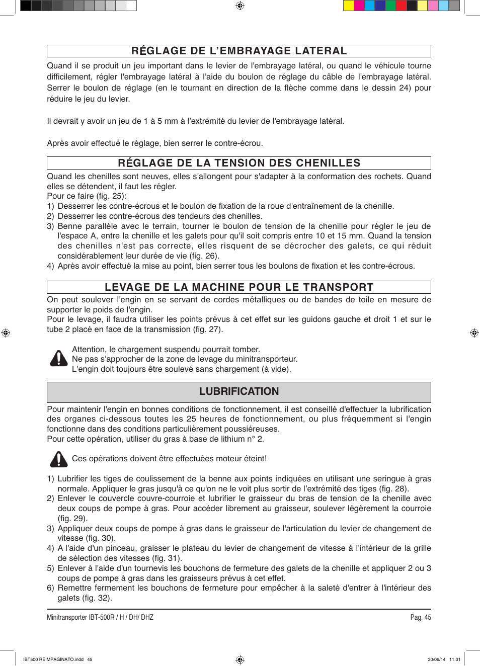 IBEA IBT-500 Series User Manual | Page 45 / 64