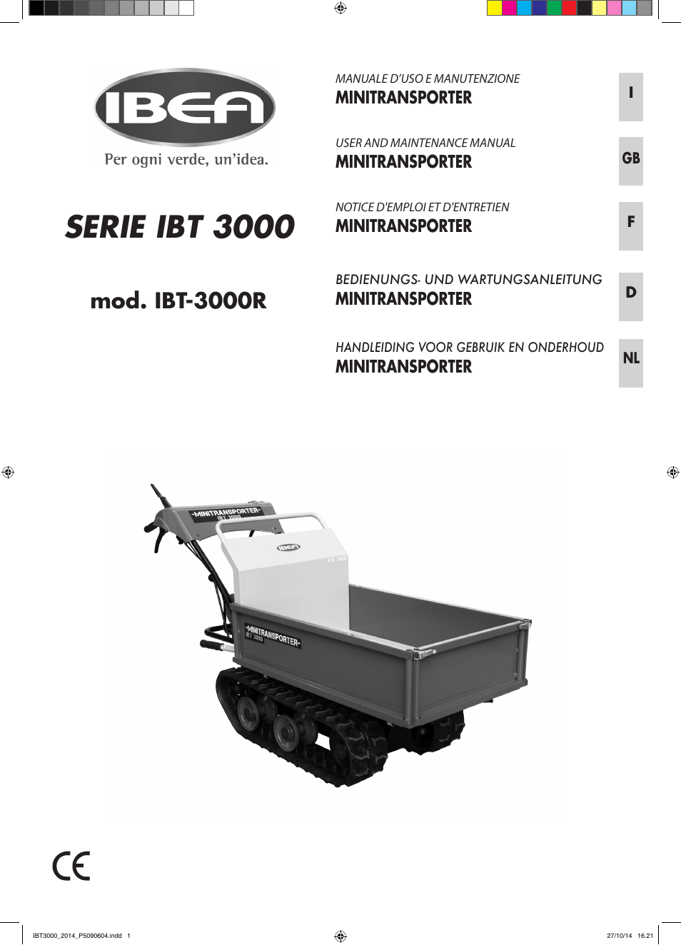 IBEA IBT-3000 Series User Manual | 56 pages