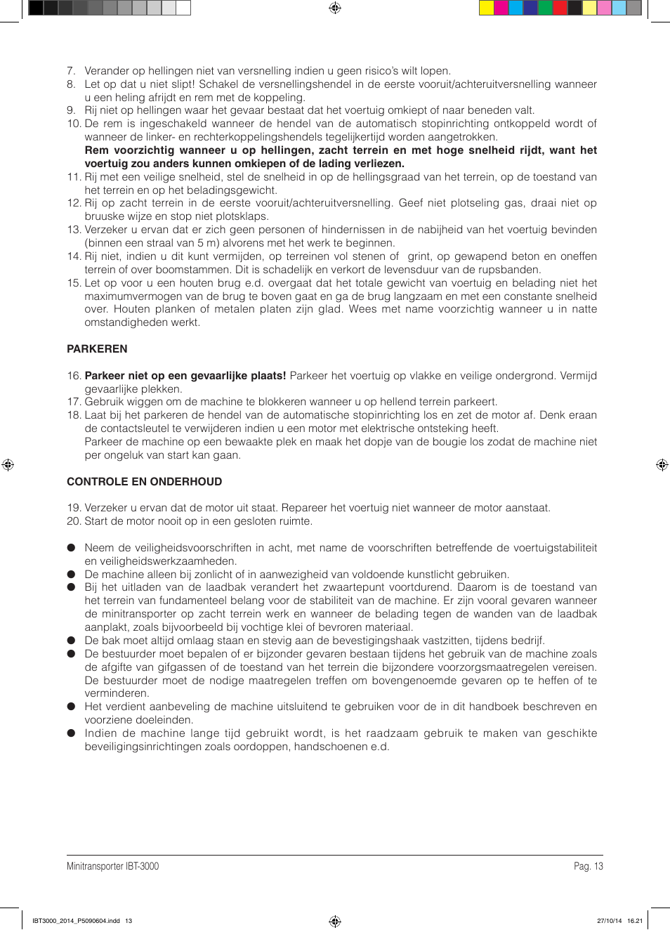 IBEA IBT-3000 Series User Manual | Page 13 / 56