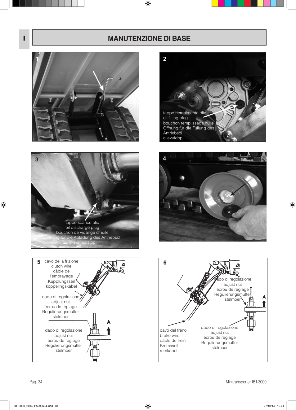 Manutenzione di base | IBEA IBT-3000 Series User Manual | Page 34 / 56