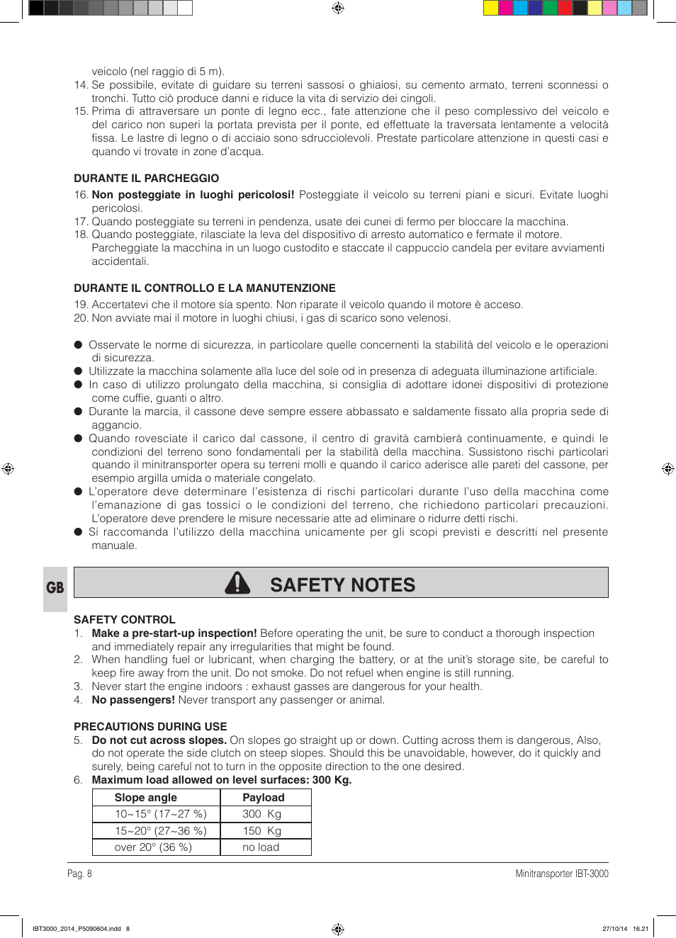 IBEA IBT-3000 Series User Manual | Page 8 / 56