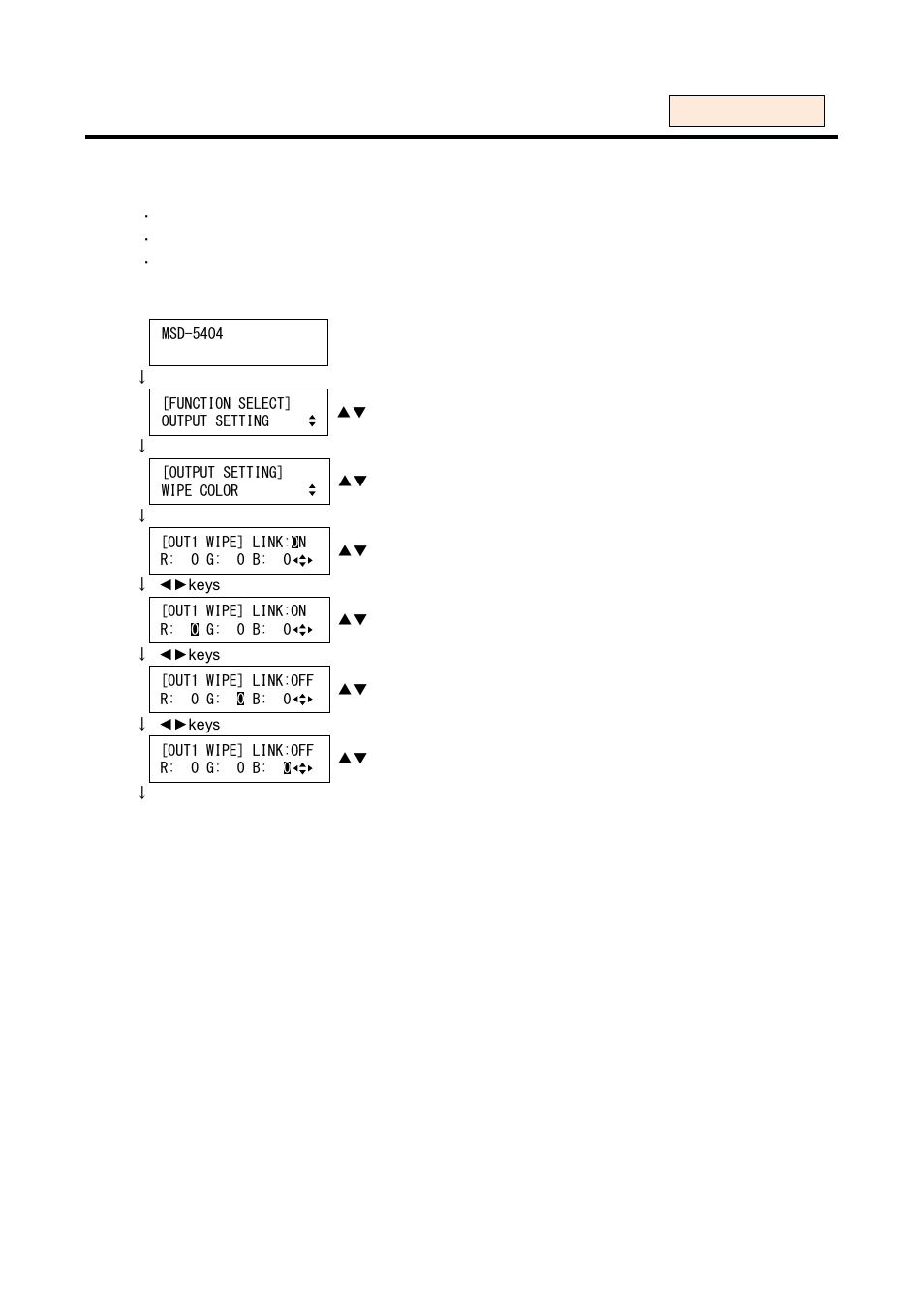 7 wipe color [wipe color, Wipe color, 7 wipe color | IDK MSD-54 Series User Manual | Page 114 / 269