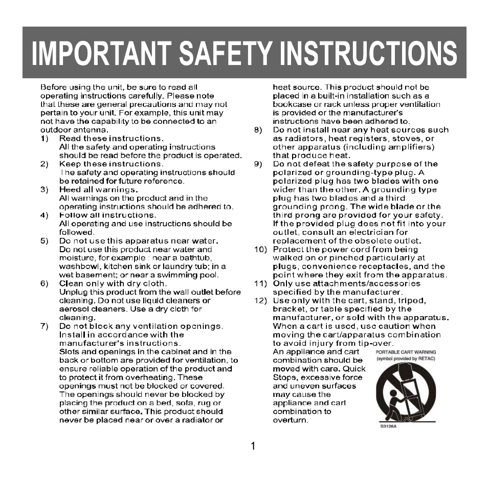 Craig CMP621F User Manual | Page 2 / 35