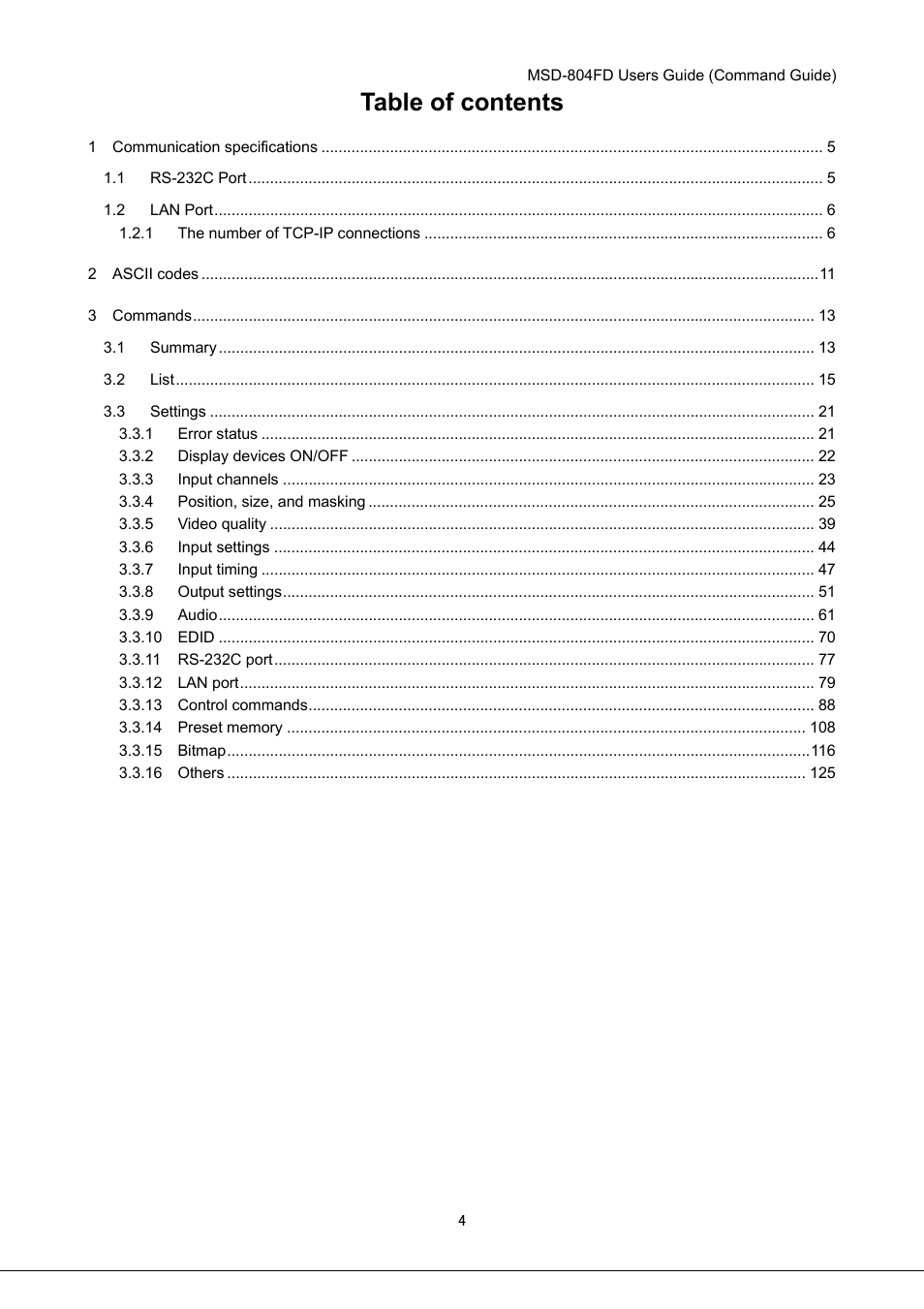 IDK MSD-804FD User Manual | Page 4 / 133