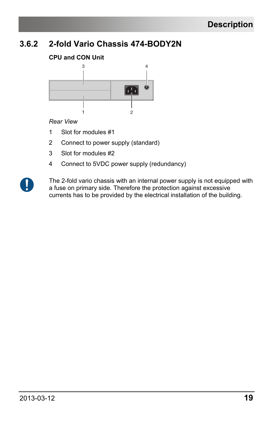 2 2-fold vario chassis 474-body2n, 2 2-fold, Vario | Chassis 474-body2n, Description | IHSE USA 474 Series Draco vario User Manual | Page 19 / 81