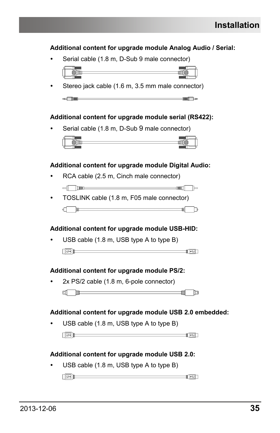 Installation | IHSE USA 482 Series Draco vario Dual- Head User Manual | Page 35 / 83