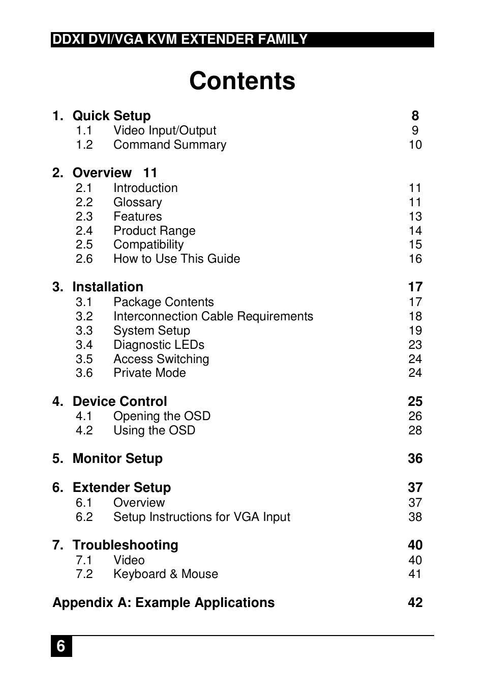 IHSE USA 437 Series DDXi DVI/VGA Extender User Manual | Page 6 / 64