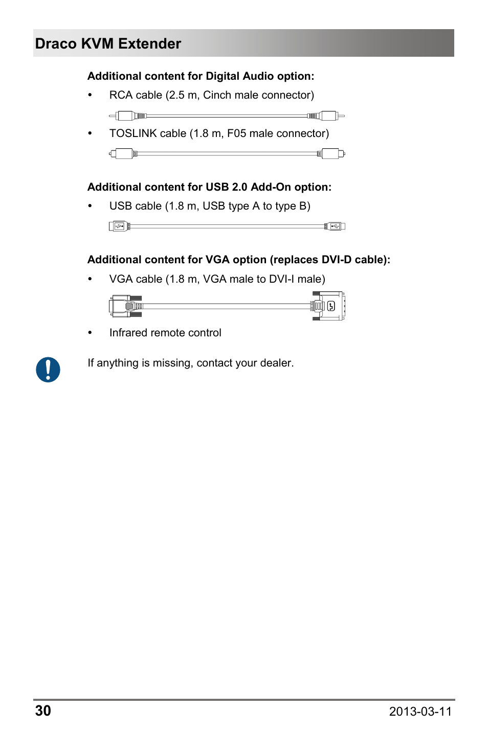 Draco kvm extender 30 | IHSE USA 477 Series Draco compact User Manual | Page 30 / 67
